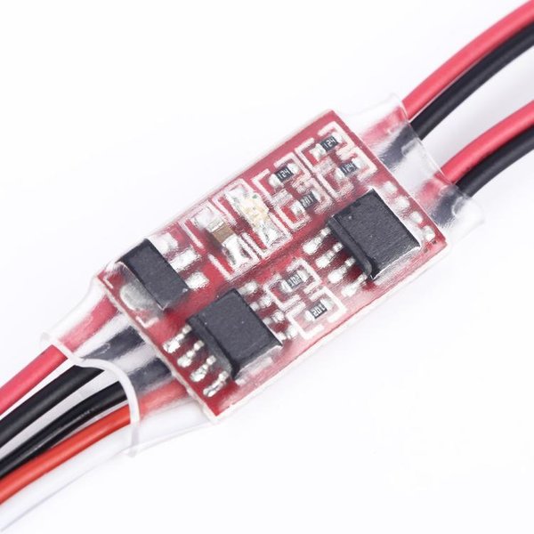 Mini RC Schalter Modellbau AN-AUS-Blinken 2S-6S /2x3A Empfänger Switch