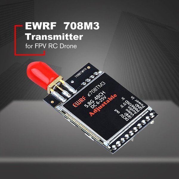 EWRF Transmitter Sender FPV E708TM3 5.8G 48CH " 25mW 200mW 600mW " AV Drone