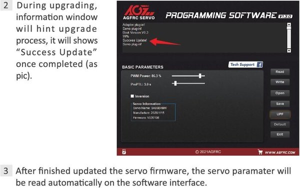 AGFrc AGF-SPV3 USB-Programmkarte zum Einstellen der Parameter des programmierbaren AGFRC-Servos ASS