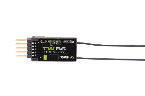 FrSky TW-R6 Empfänger - Receiver TWR6  dual 2,4 GHz EU-LBT Twin Empfänger