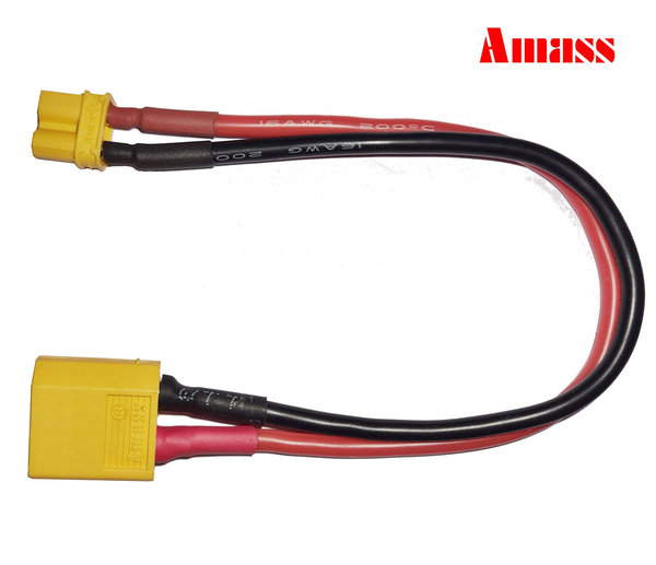 AMASS Männlichen XT-60 zu Weiblich XT-30 Stecker Adapter XT30 XT60 FPV Kabel 16awg