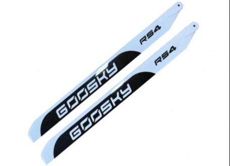 GT020012 Goosky  RS4 Carbon Fiber 390mm Plastic 390mm Main Blades