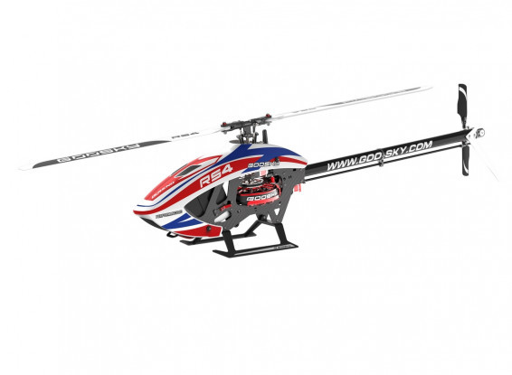 GOOSKY Legend RS4 Venom Edition High-Performance Aerobatic Helicopter Kit w/Motor (Red/White/Blue)